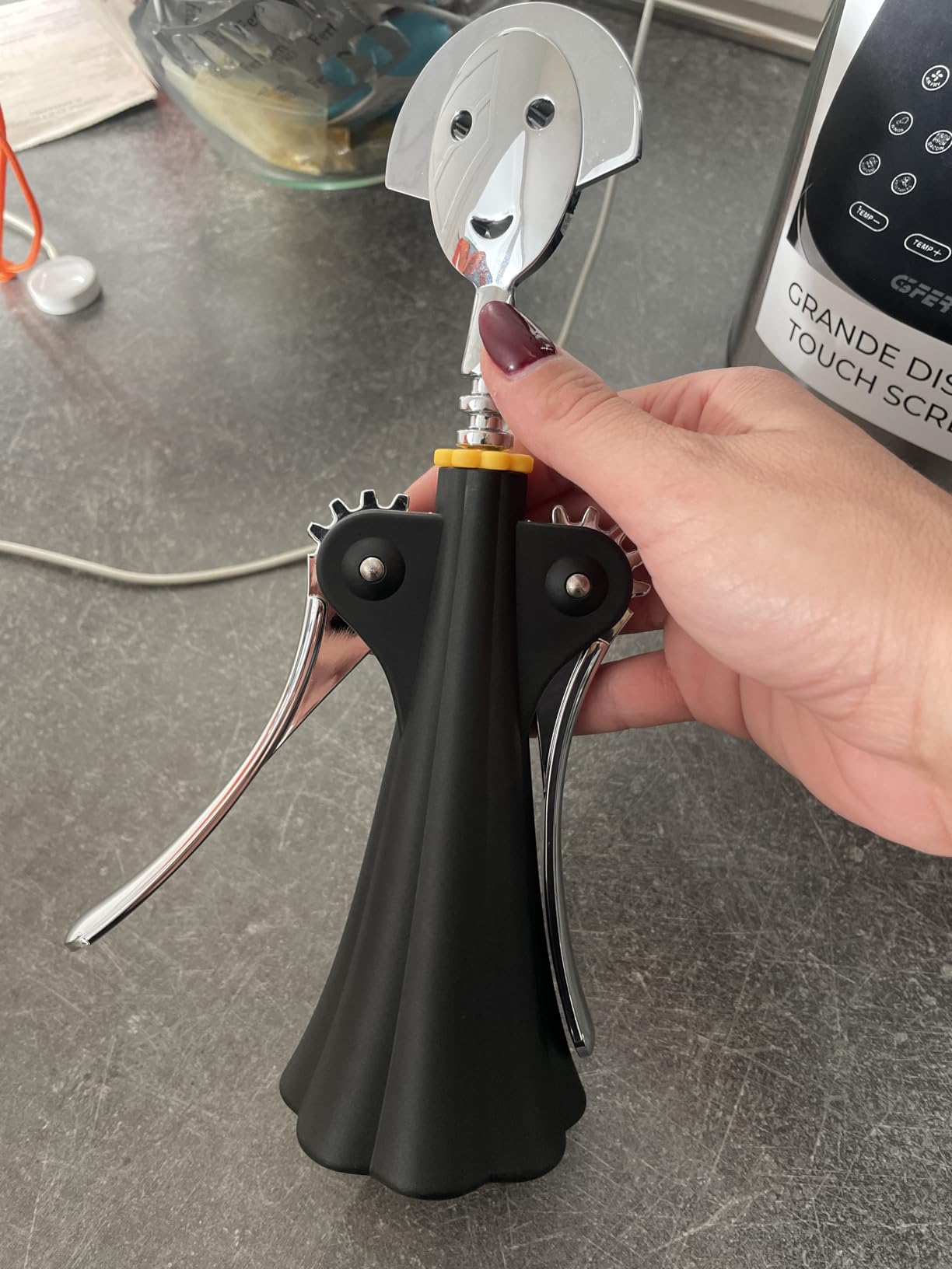 Alessi Anna G. AAM01B cavatappi nero resina