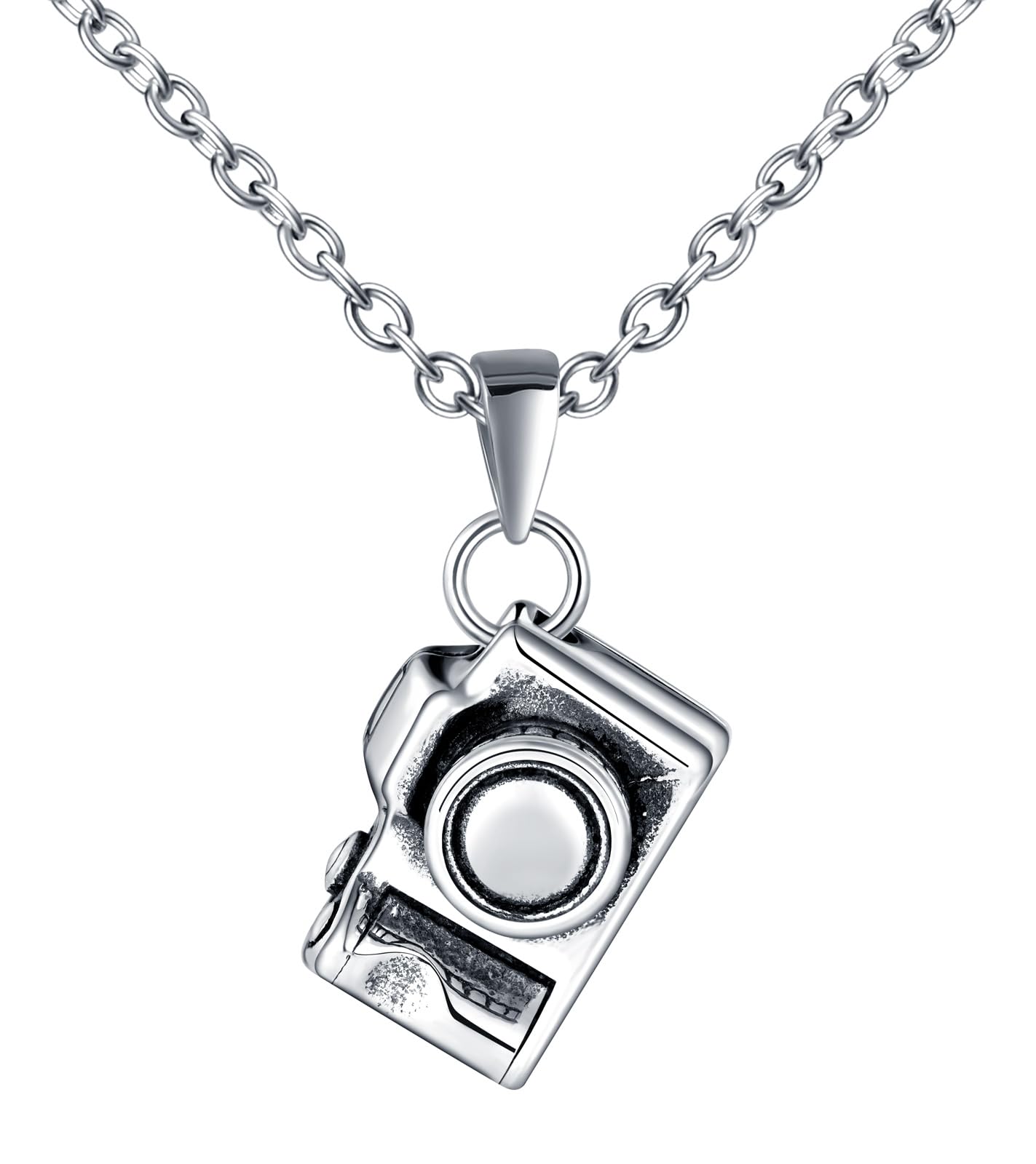 Infinionly collana macchina fotografica acciaio vintage