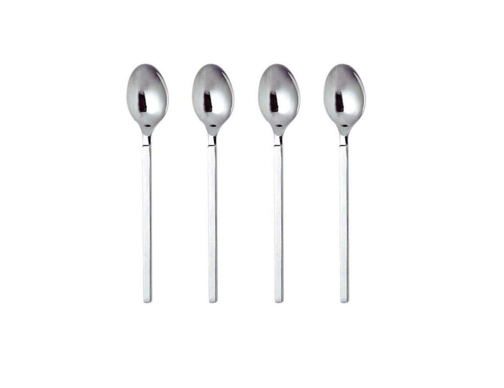 Alessi Dry 4180/9S4 cucchiaini da moka acciaio set 4 lucidi