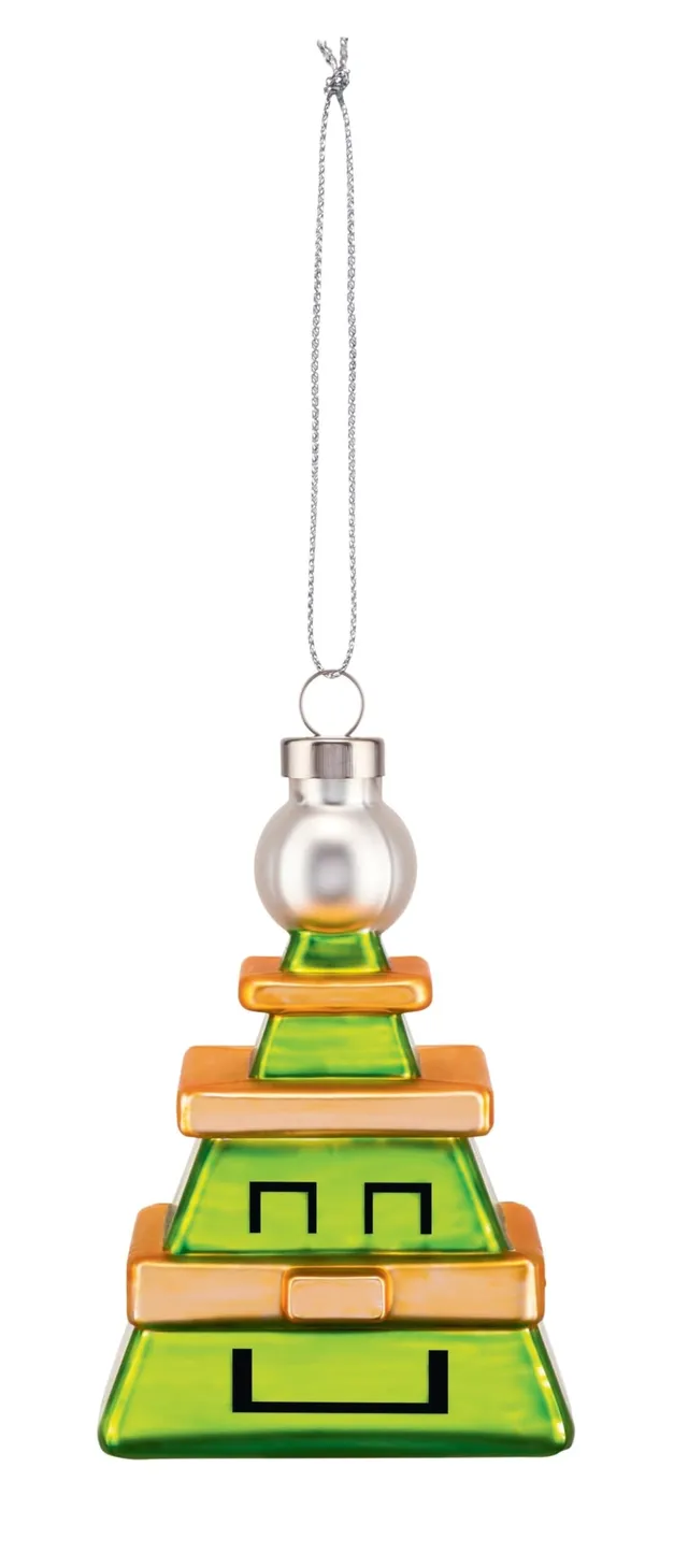 Alessi Cubik Tree Decorazione Natale Vetro Multicolore