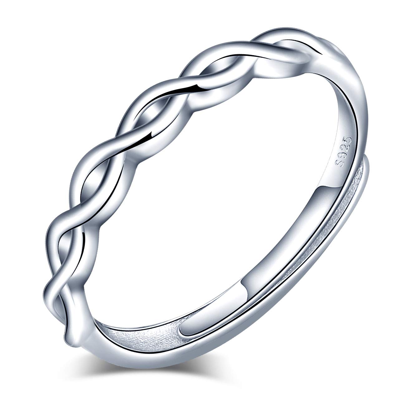 INFINIONLY Fashion Rings anello infinito argento 925 regolabile