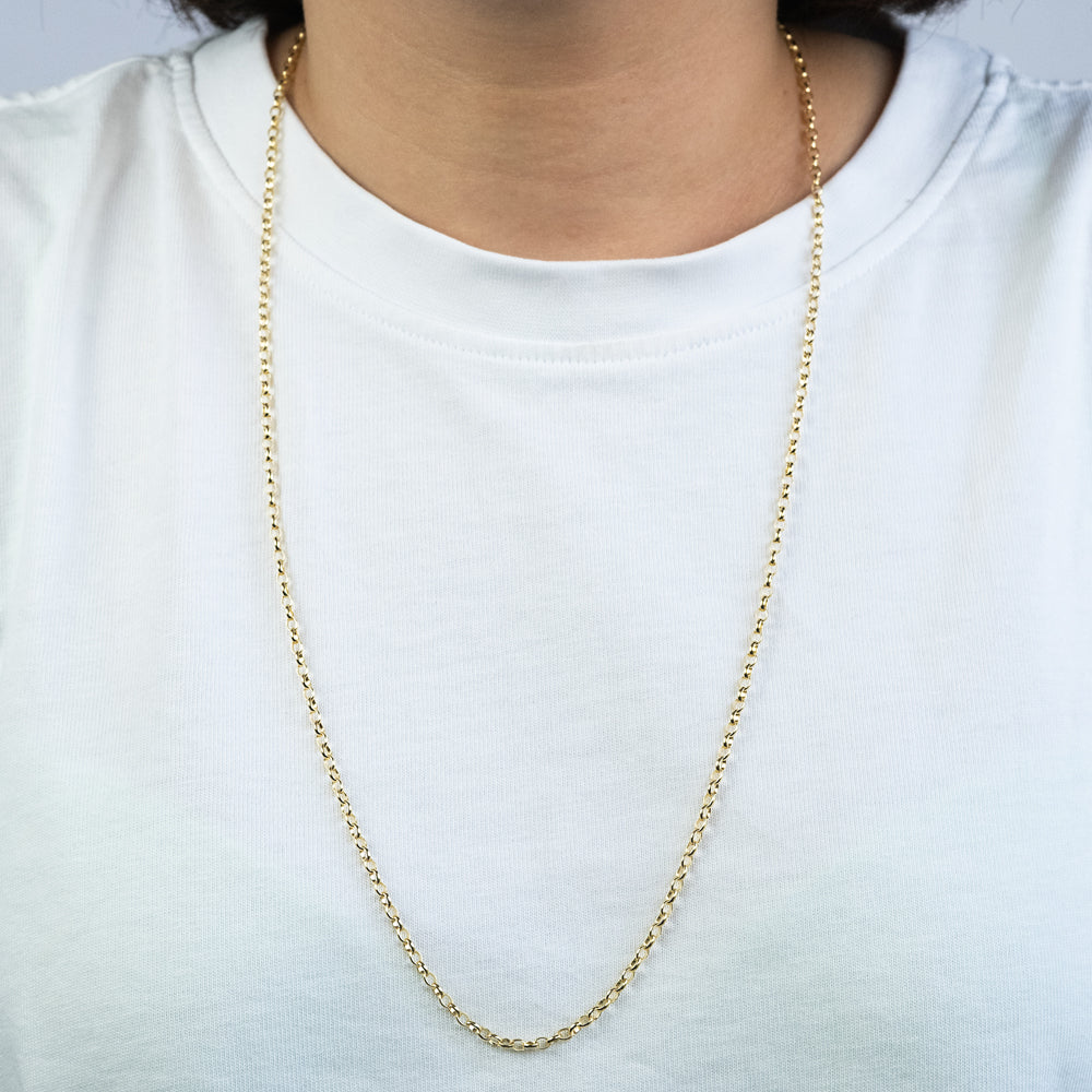 Engelsrufer Ankerkette catena argento oro 50 cm sottile