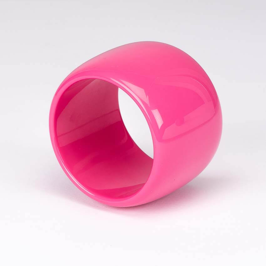 Chic Ad Hoc Bracciale Rigido Bangle Resina Fuxia