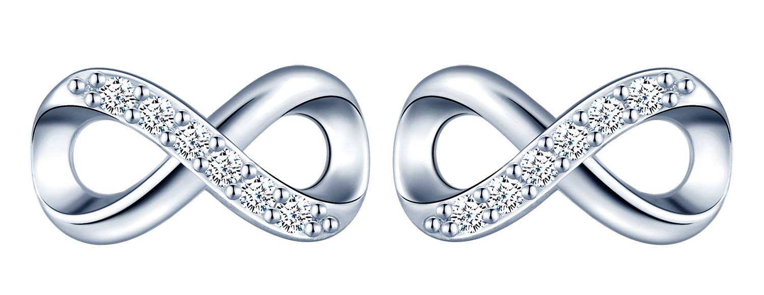 INFINIONLY Fashion Earrings orecchini argento 925 multicolor