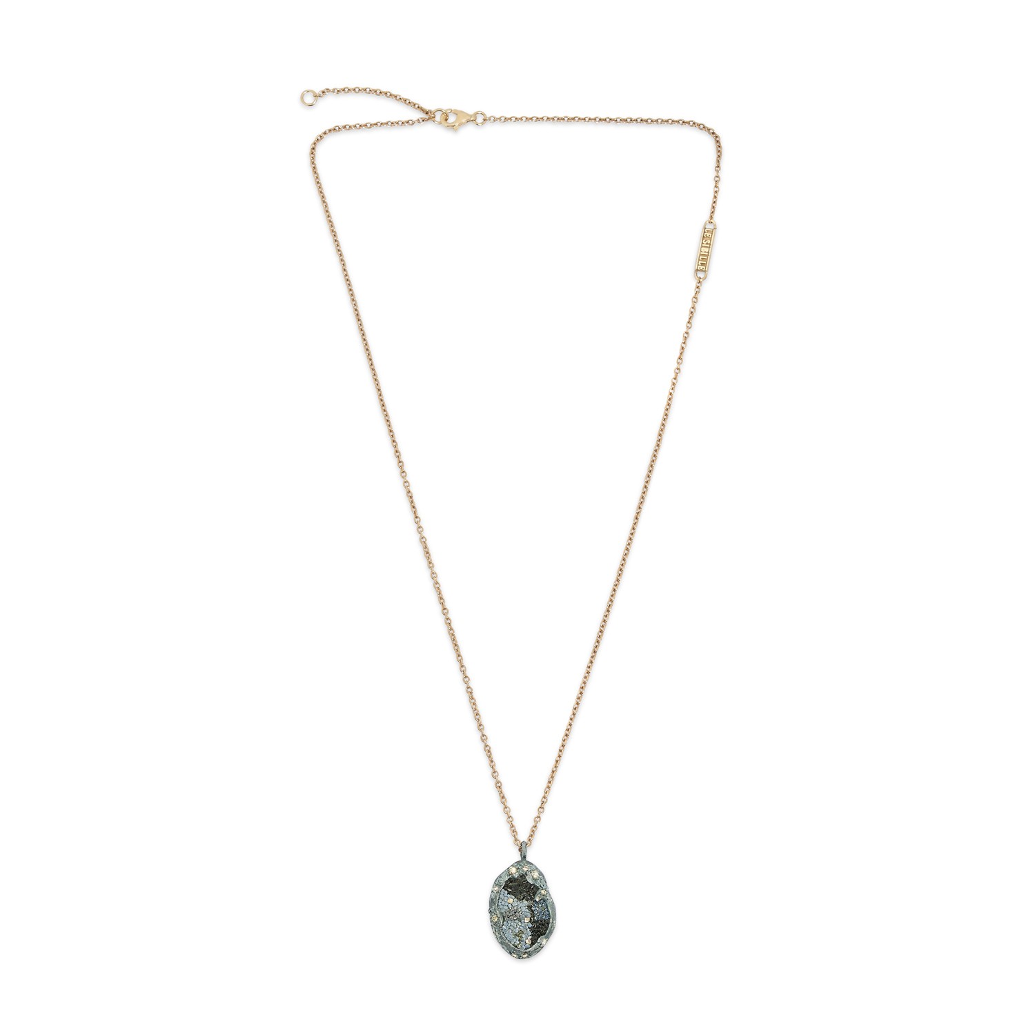 Le Sibille Meteorite collana titanio oro rosa diamanti
