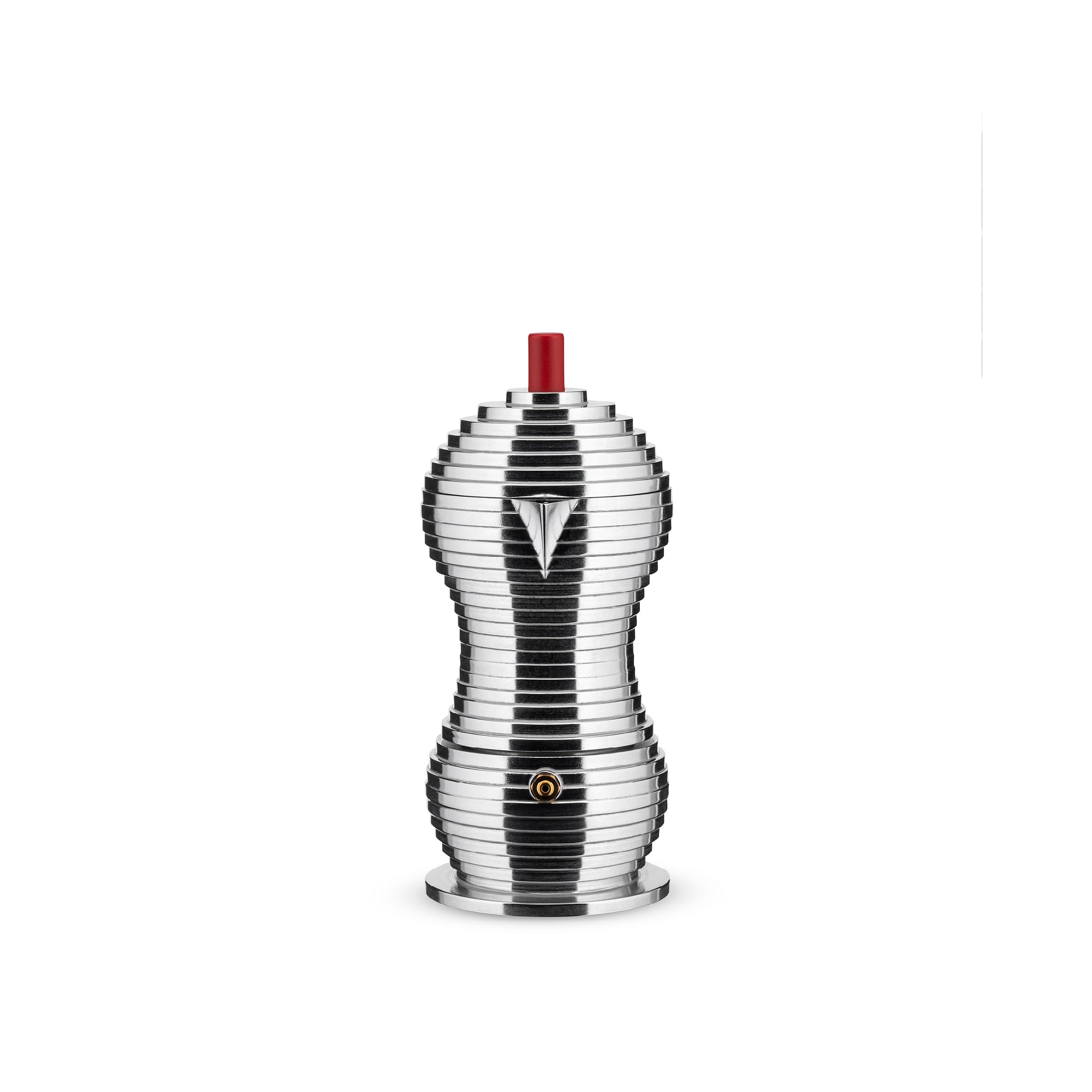 Alessi Pulcina Caffettiera Moka 3 Tazze Rossa Alluminio
