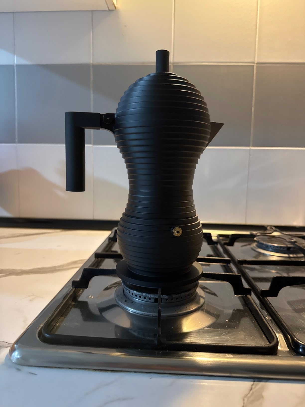 Alessi Pulcina MDL02/6 BB Caffettiera 6 Tazze Nero Alluminio