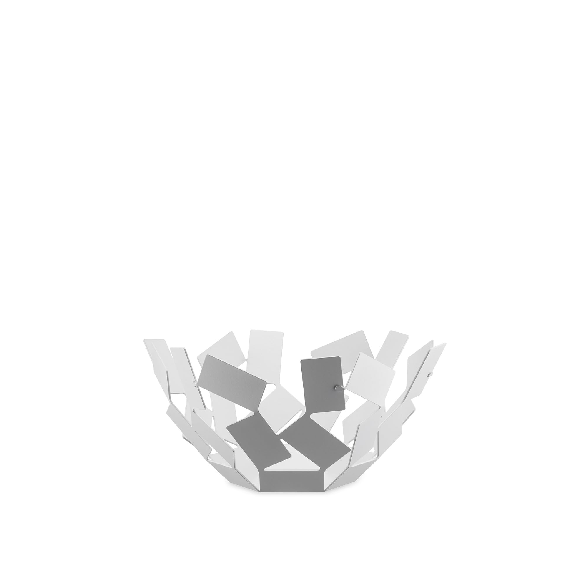 Alessi Stanza Scirocco MT02 W cestino bianco acciaio