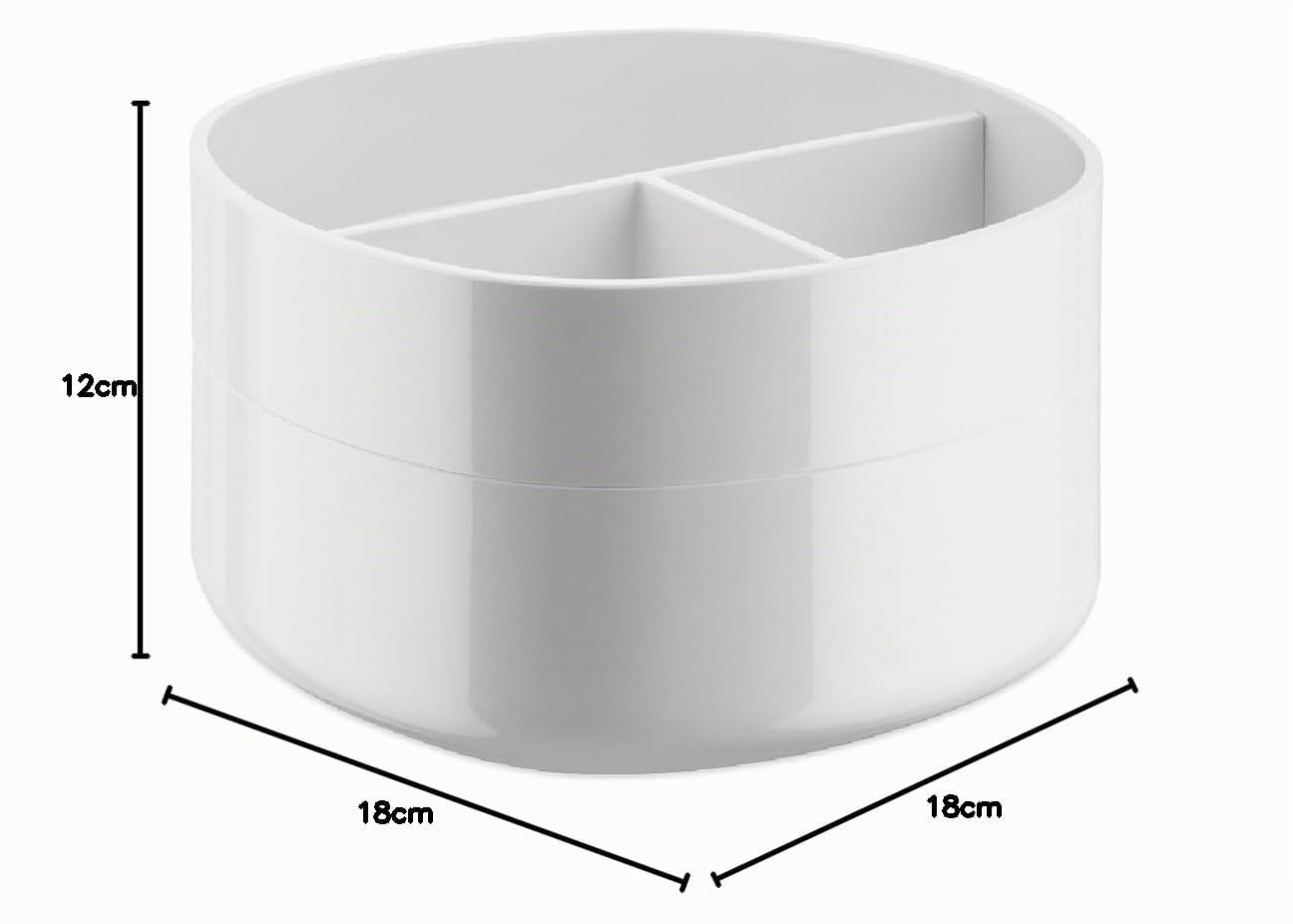 Alessi Birillo PL17 W contenitore bagno PMMA bianco