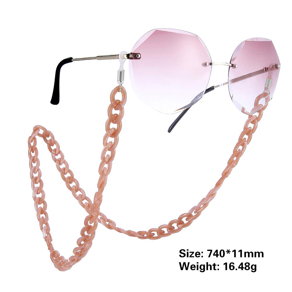 EUEAVAN Eyeglass Chains catena occhiali rosa gamberetti