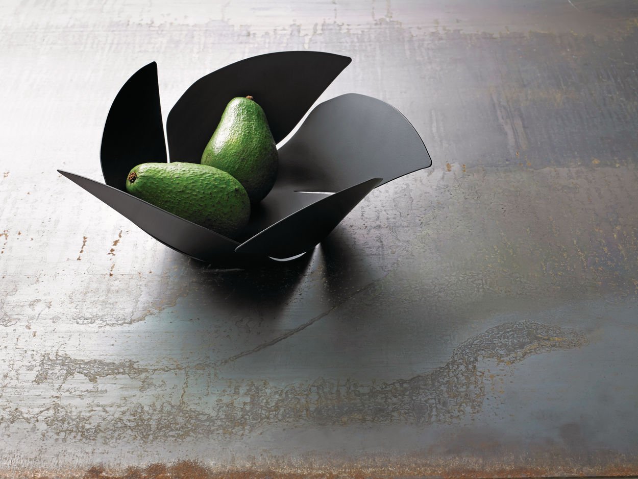 Alessi Twist Again OD02/29 fruttiera acciaio argento 29 cm