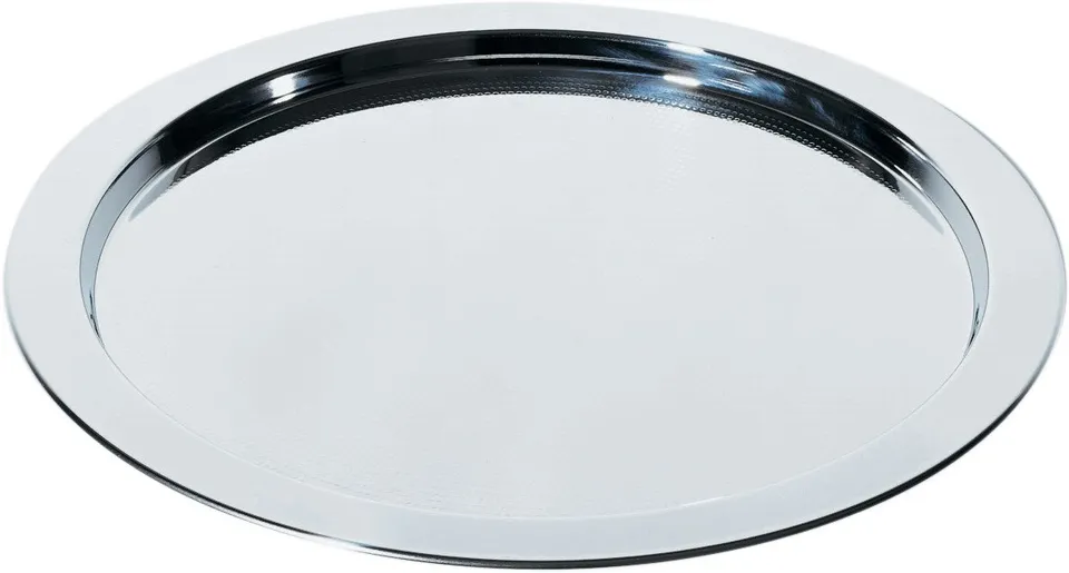 ALESSI Tavola 5001/37 guantiera rotonda acciaio 37cm Sottsass