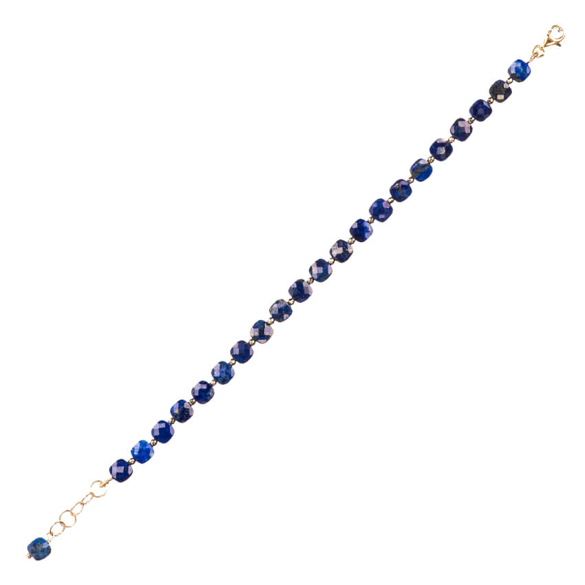 Chic Ad Hoc Braccialetto lapis blu ematite e argento