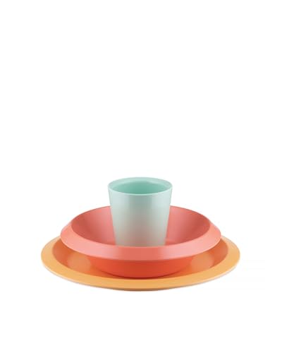 Alessi Giro Kids UNS05S1 set tavola melammina colorato 3 pezzi