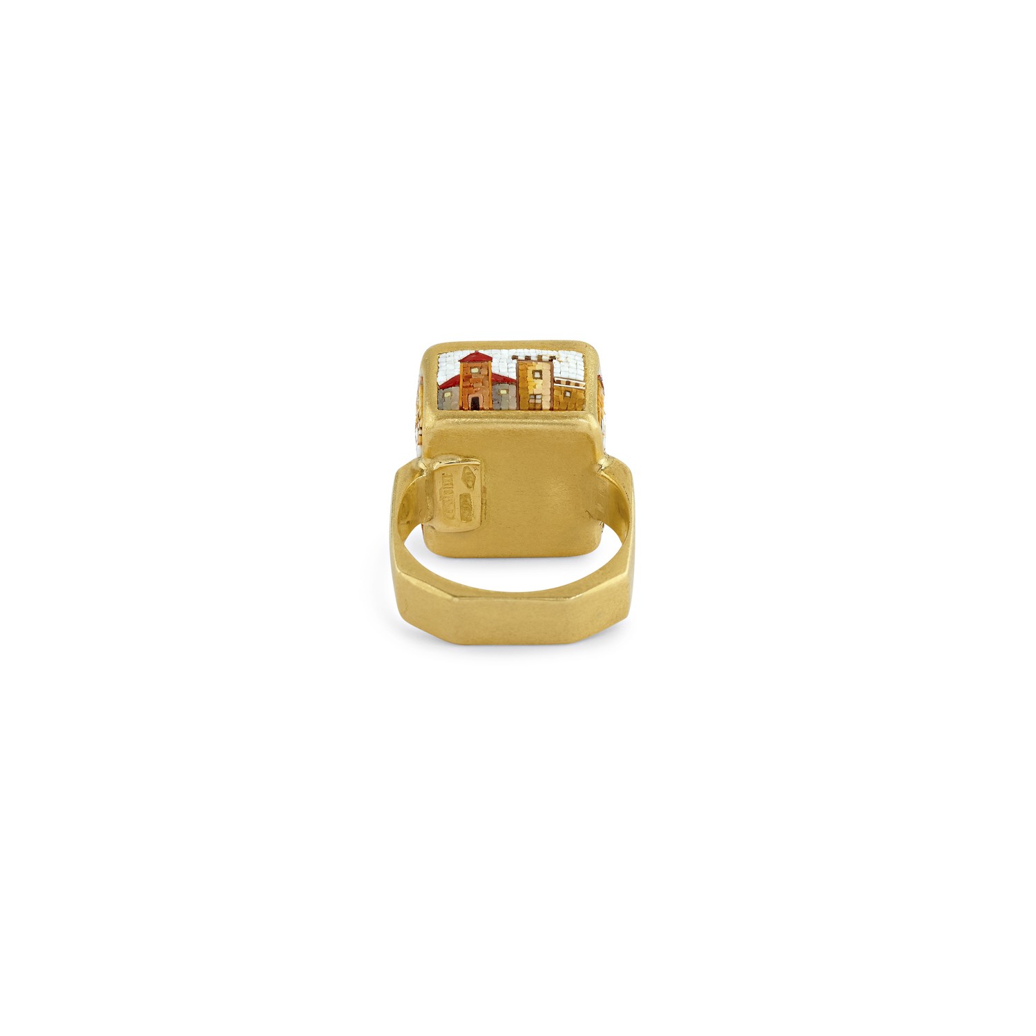 Le Sibille Anelli Cubo anello oro corallo rosso