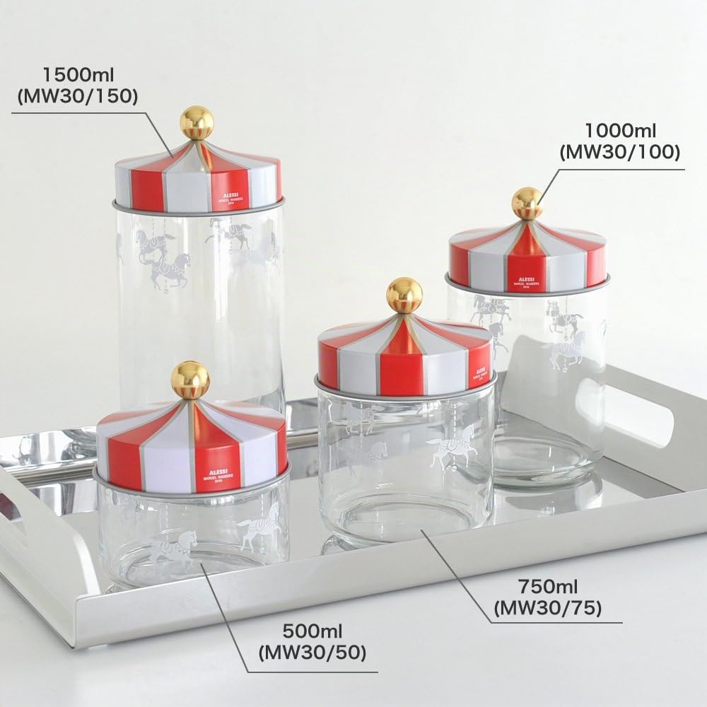 Alessi Circus MW30/75 barattolo vetro 75 cl ermetico