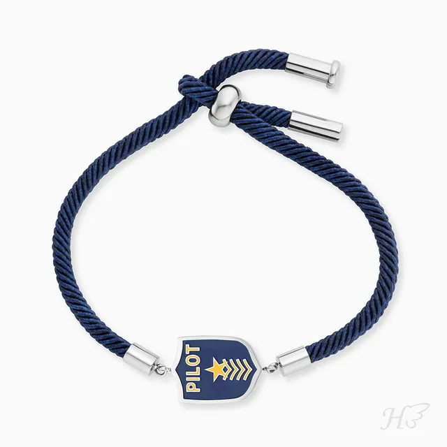 Engelsrufer Kinder Bracciale Acciaio Pilota Smalto Bambino