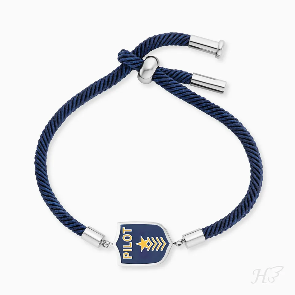 Engelsrufer Kinder Bracciale Acciaio Pilota Smalto Bambino