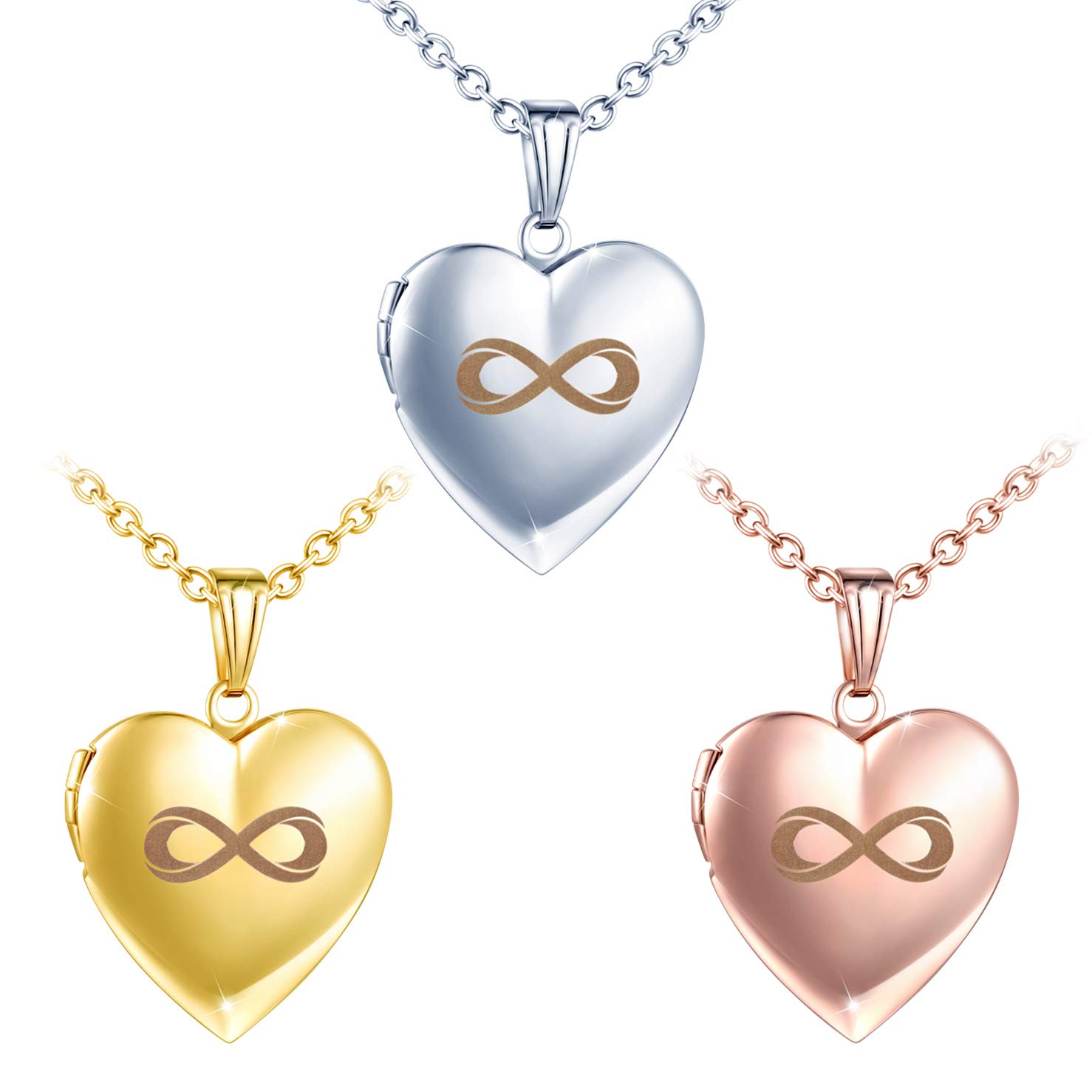 Infinionly Fashion collana fotografica infinito silver acciaio