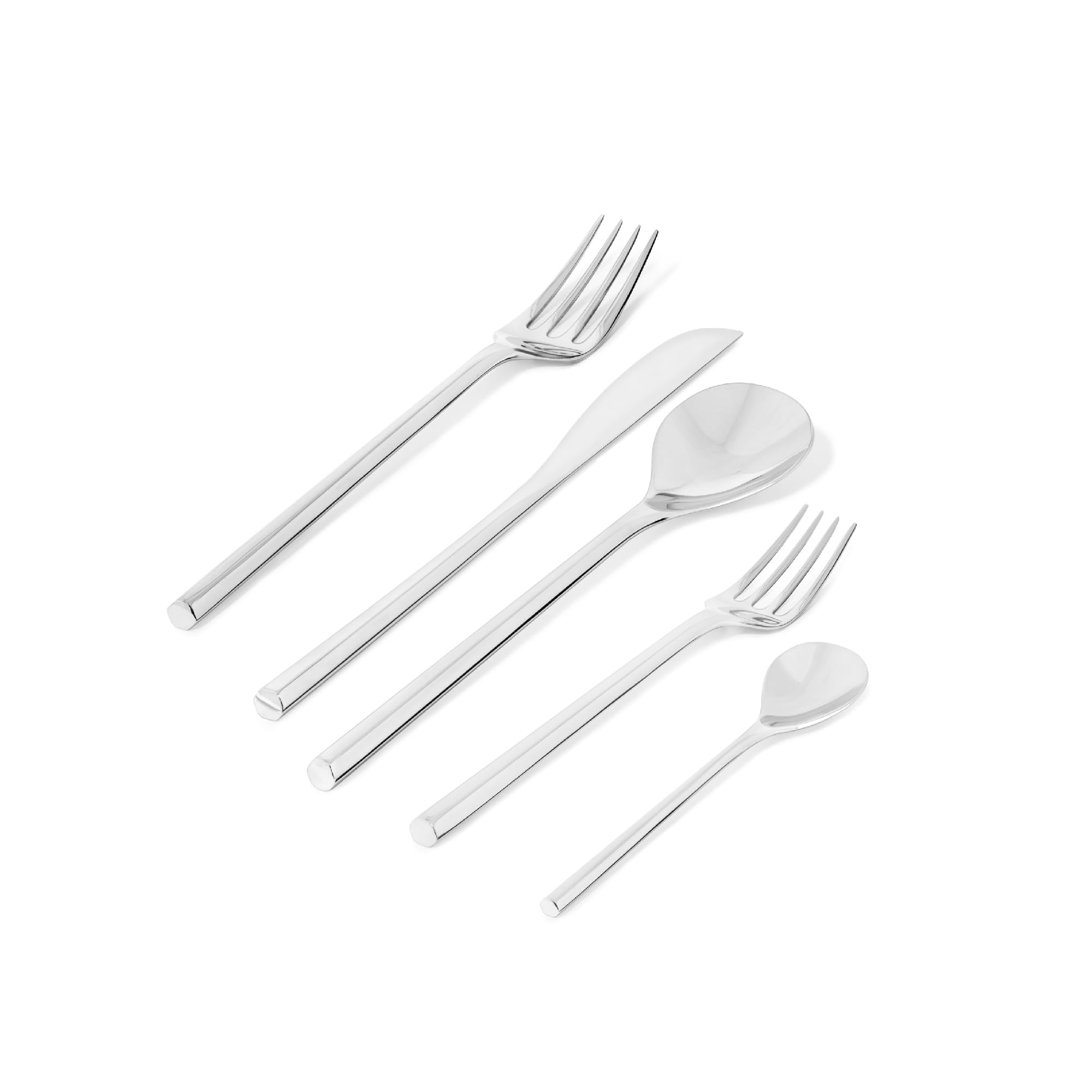 Alessi TI04S5 servizio posate 5 pezzi acciaio