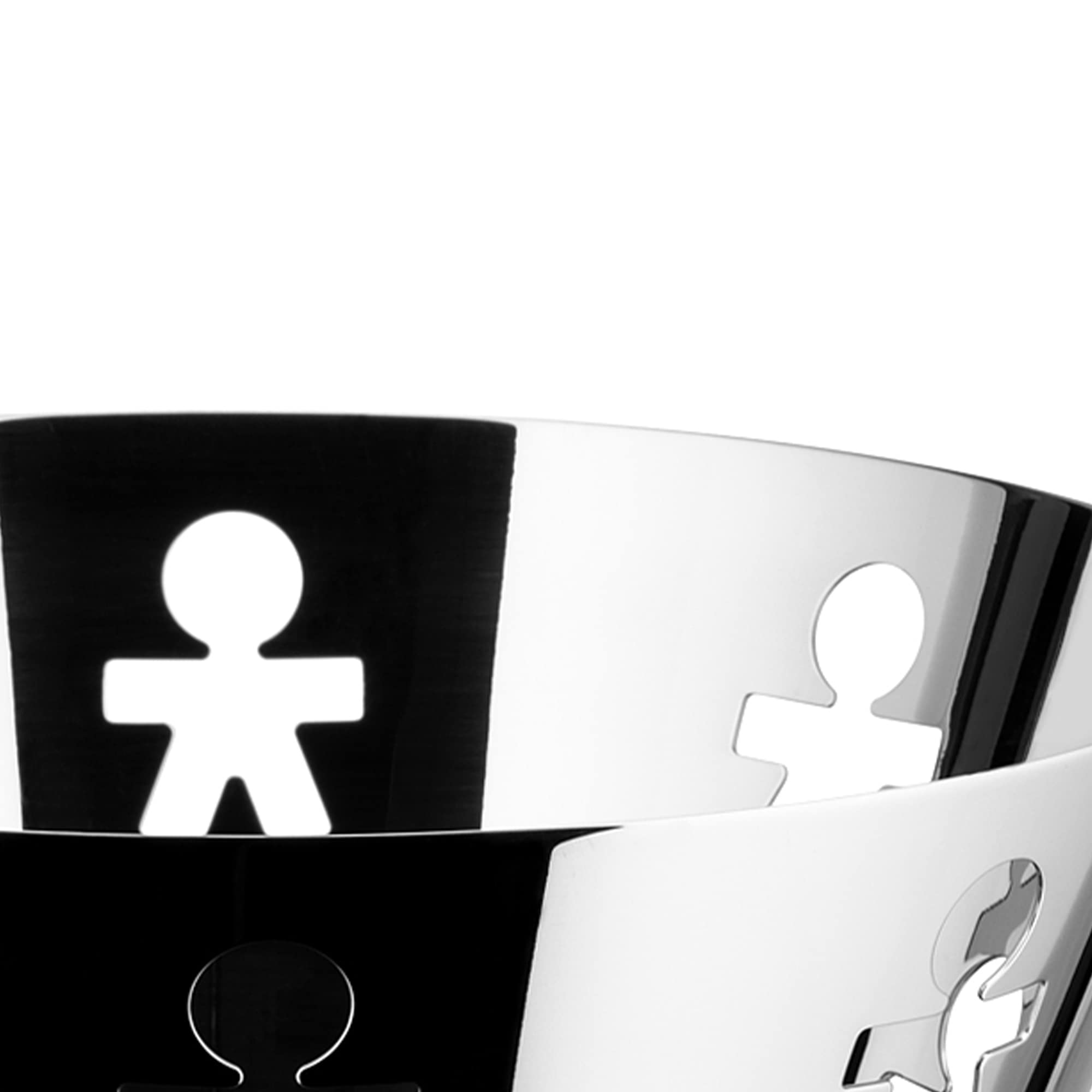 Alessi Girotondo AKK04 Cestino Acciaio Traforato 23 cm