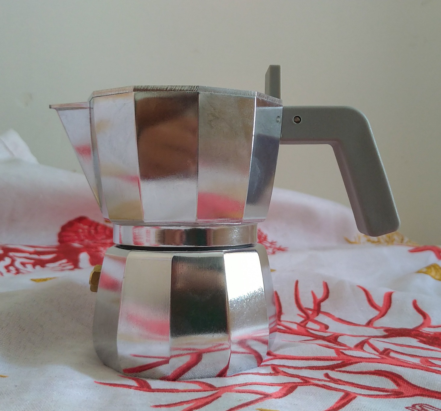 Alessi DC06/3 Moka Caffettiera Alluminio 3 Tazze Grigio 15 cl