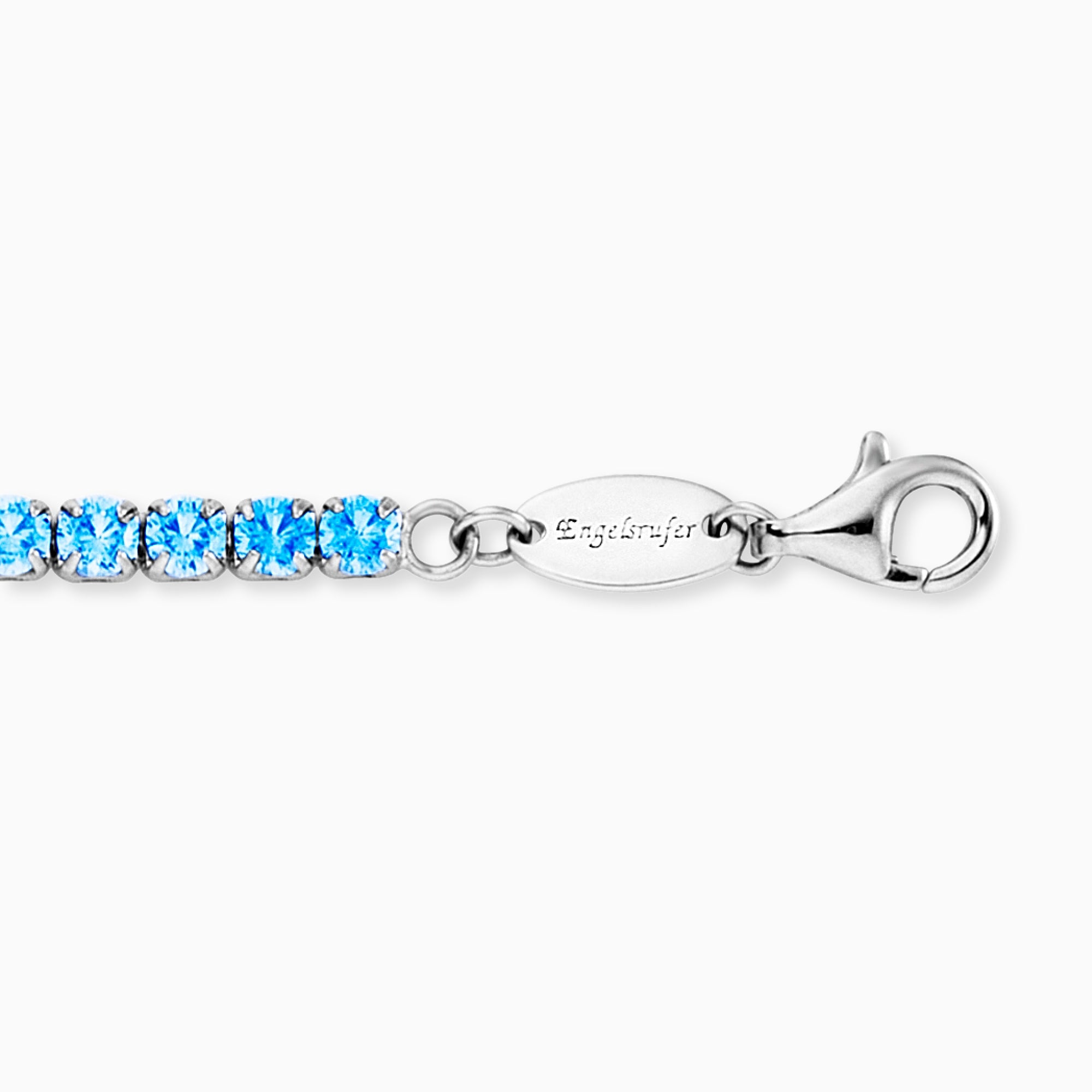 Engelsrufer Shiny Tennis bracciale argento zirconi blu