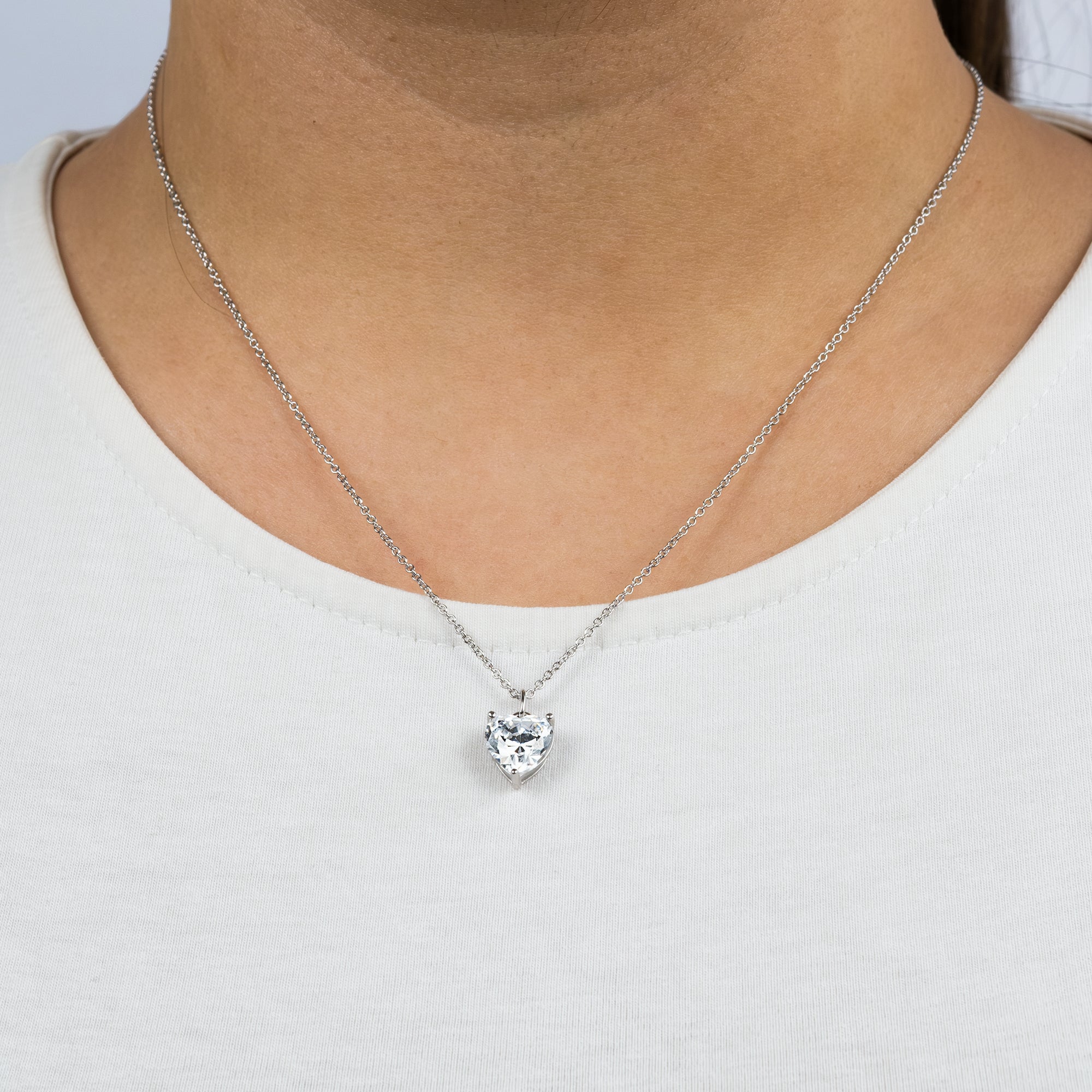 Engelsrufer Shiny Cuore Zirconia collana argento 925 cuore