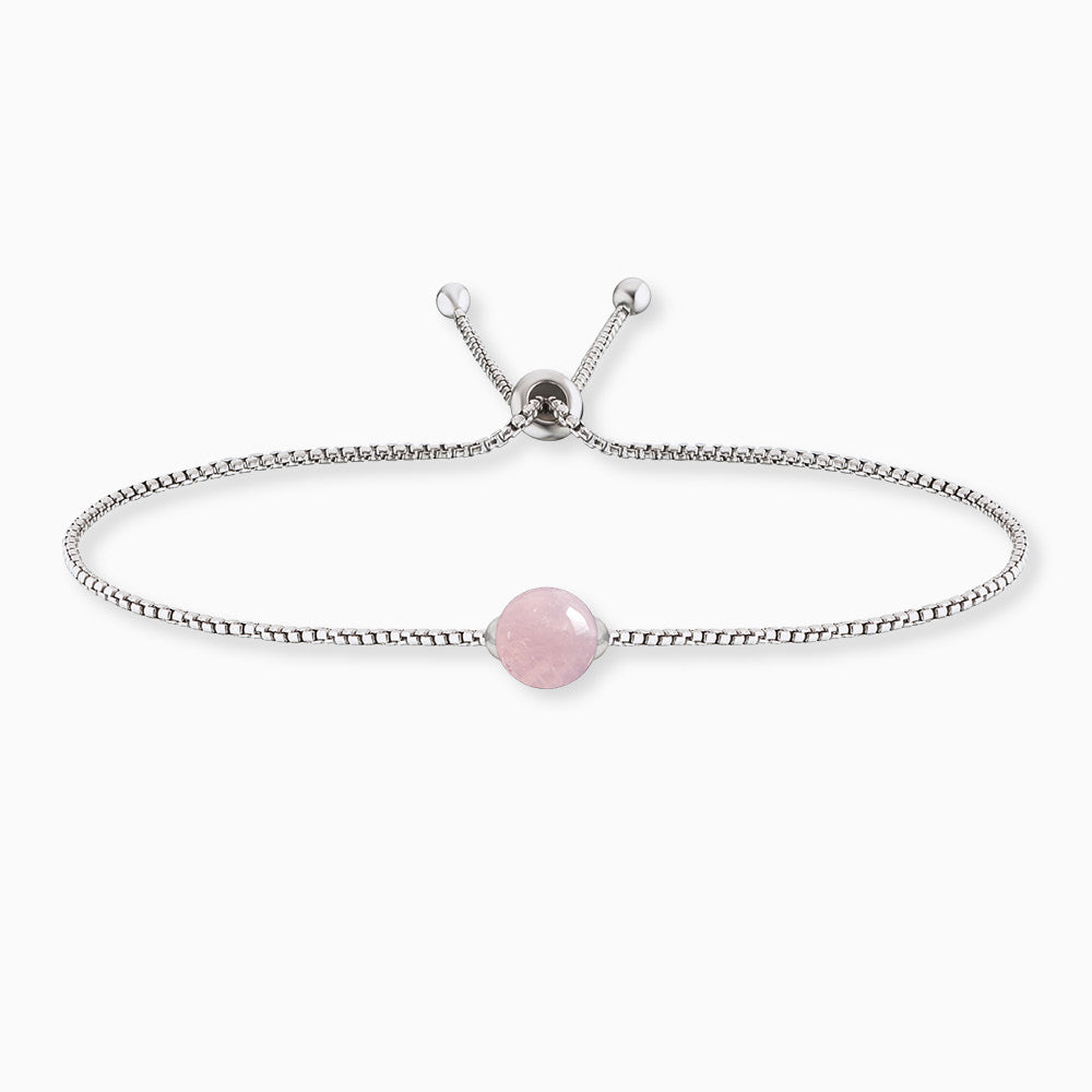 Engelsrufer Powerful Stone Bracciale Argento 925 Quarzo Rosa