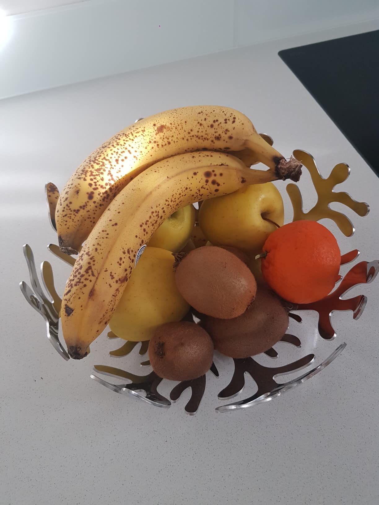 Alessi ESI01/25 Mediterraneo fruttiera acciaio 25 cm argento