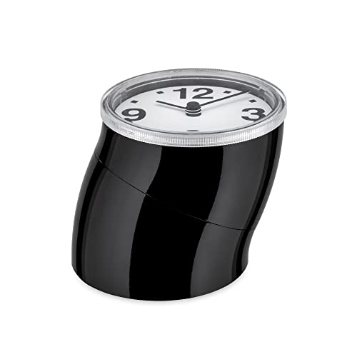 Alessi Cronotime 01 B orologio tavolo nero ABS