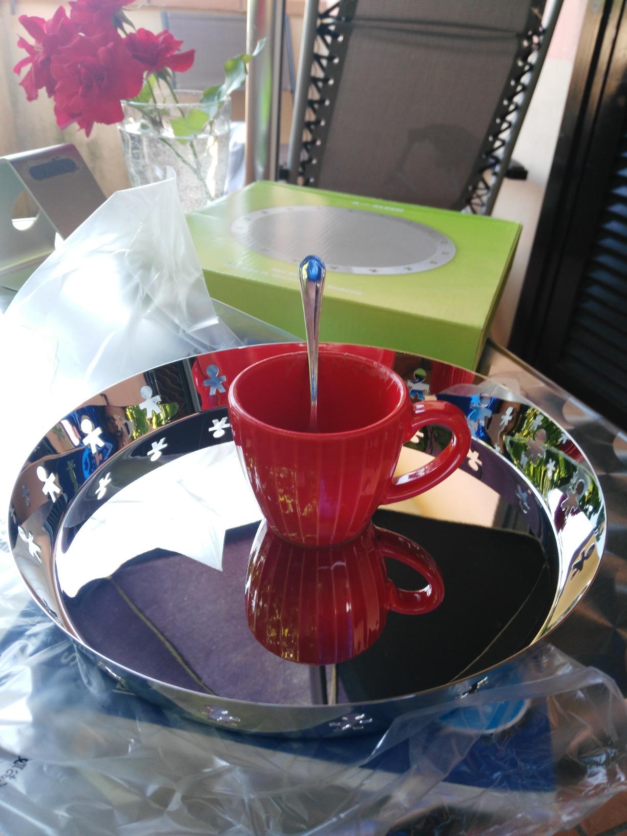 Alessi Mini Girotondo AKK78 Vassoio Rotondo Acciaio Ø21cm
