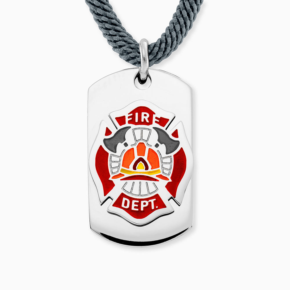Engelsrufer Kinder collana acciaio pompieri smalto 40-48 cm