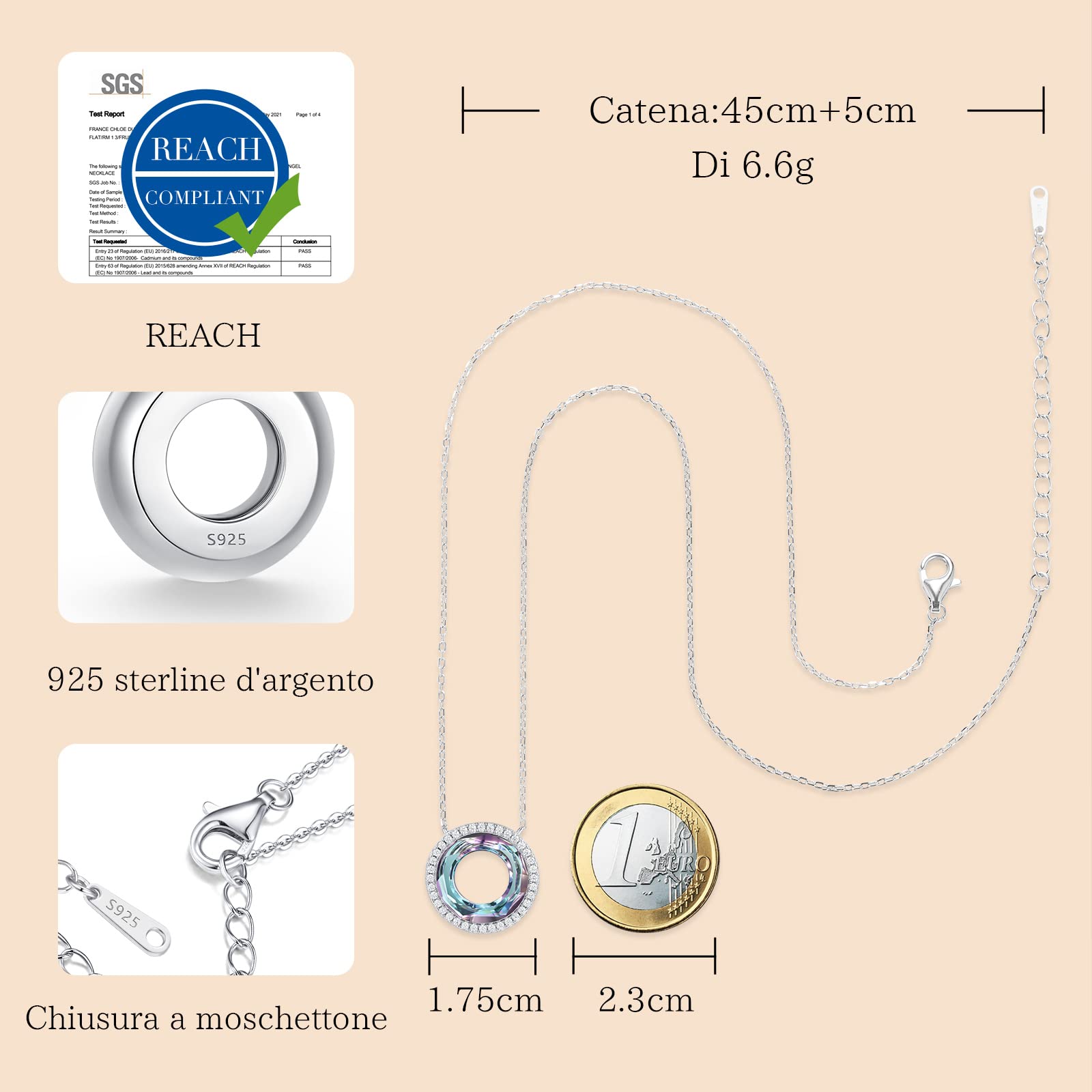Louisa Secret collana argento 925 donna regalo mamma