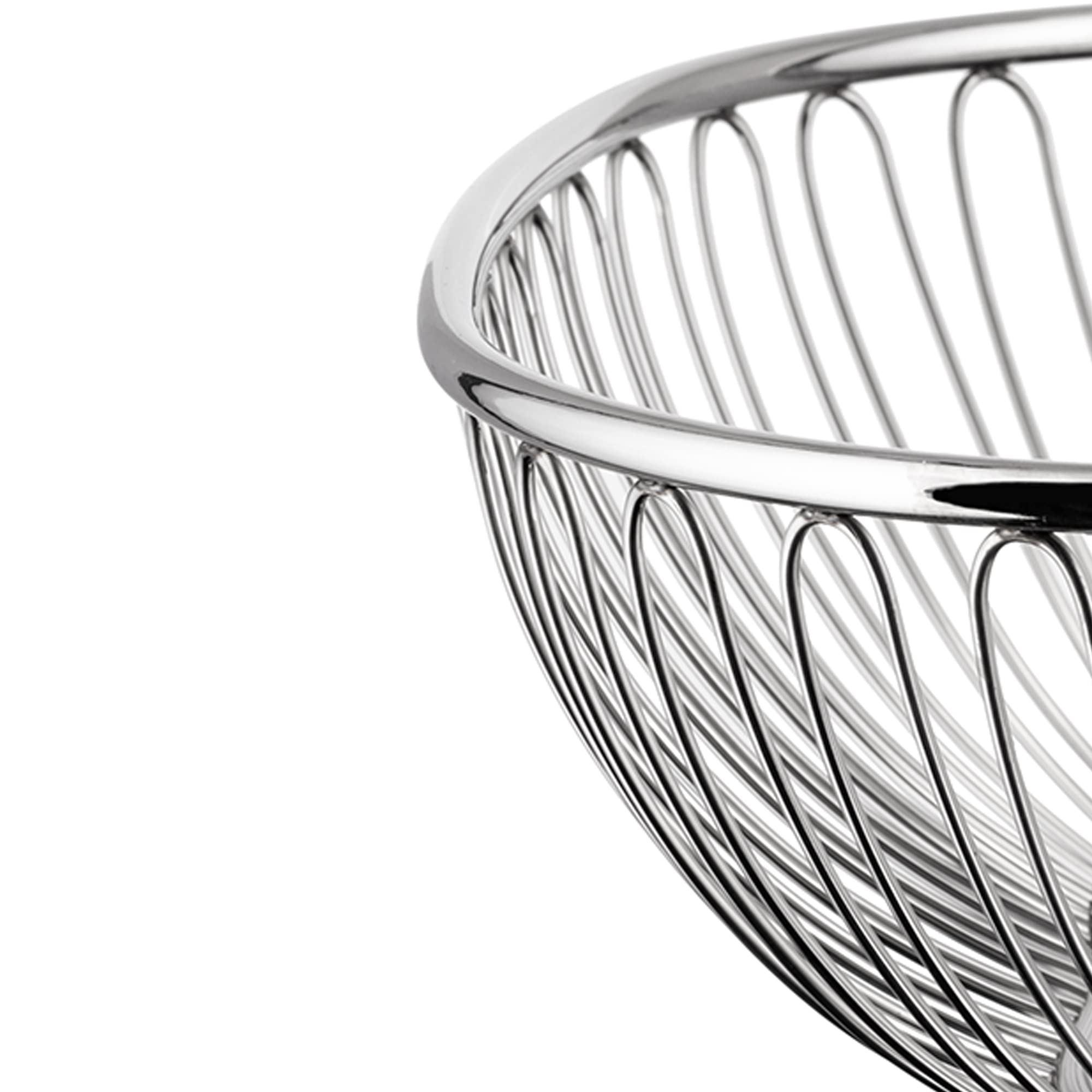 Alessi 845 Cestino Filo Acciaio Quadrato 23x23 cm