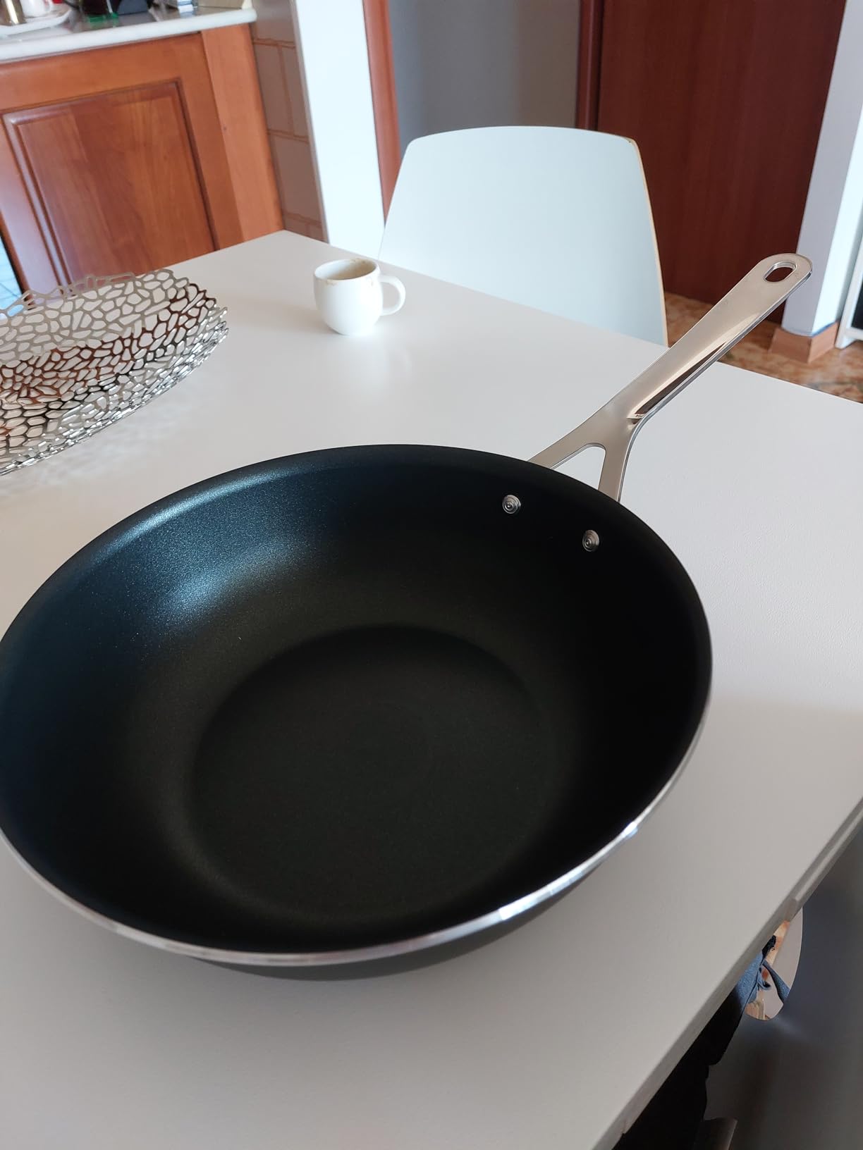 Alessi Pots&Pans Padella Alta 28 cm Nera Induzione