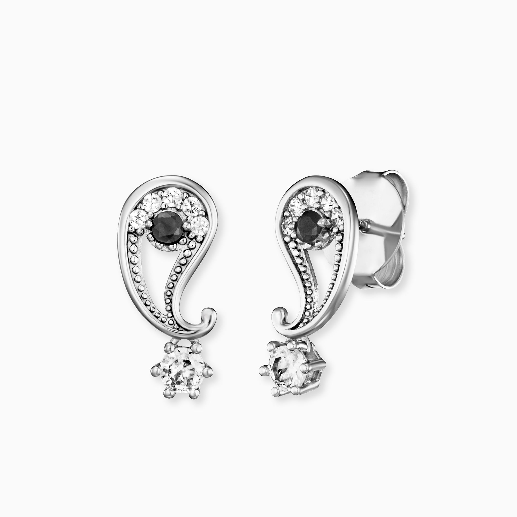 Engelsrufer Orecchini Yin Yang Argento 925 Zirconia