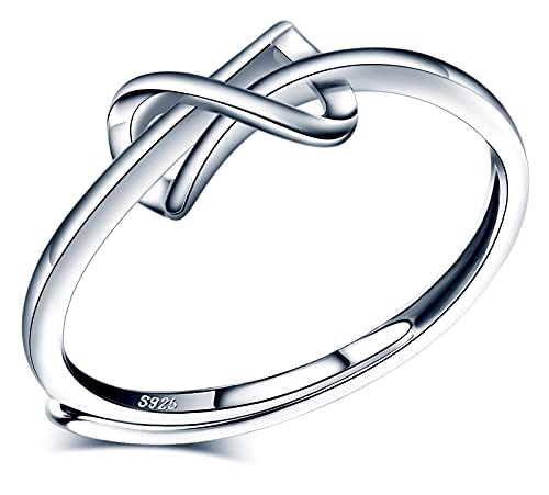 INFINIONLY Fashion Rings anello argento 925 infinito regolabile