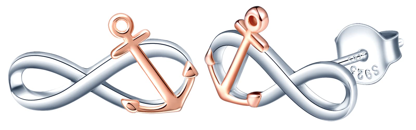 INFINIONLY Fashion Collana infinito bicolore argento 925