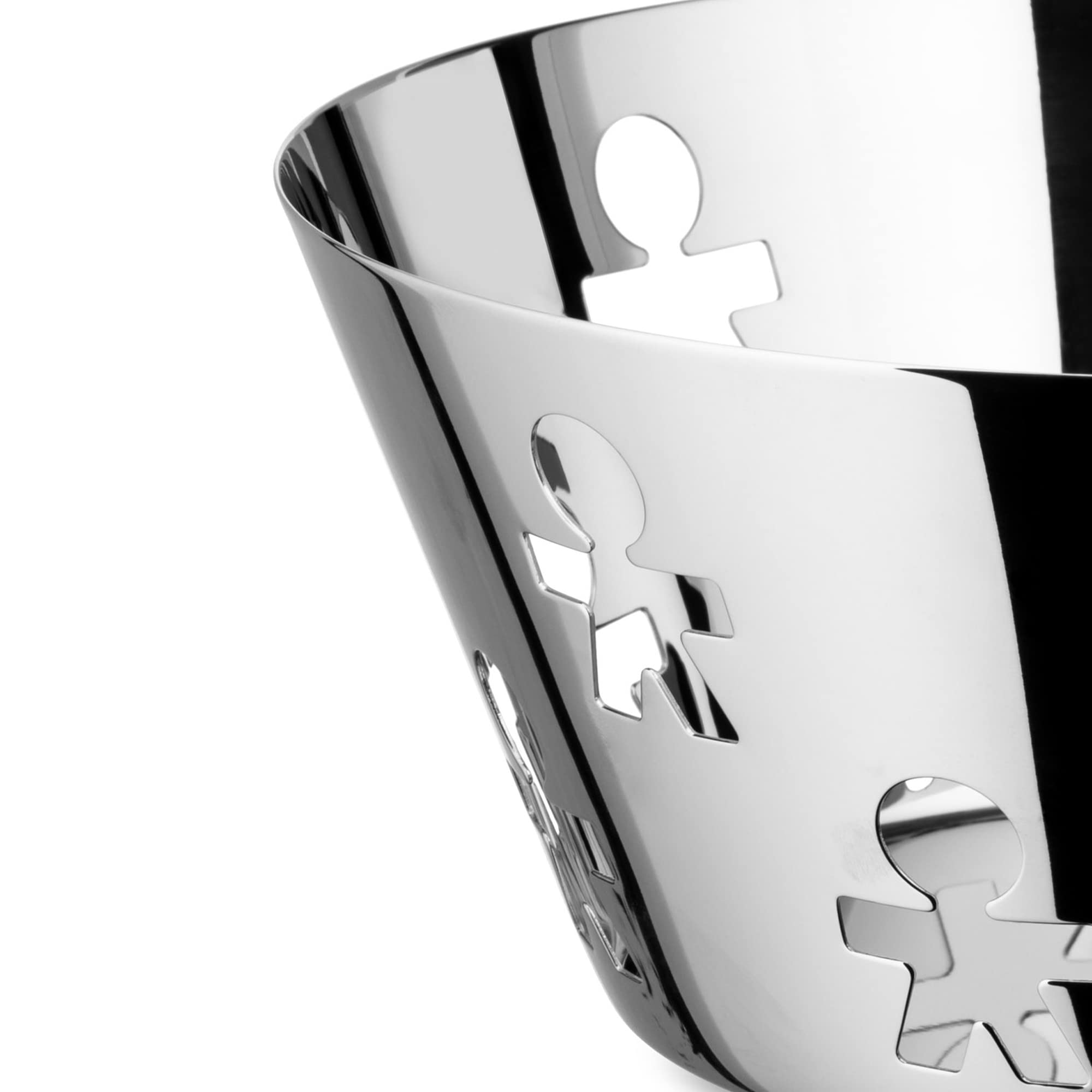 Alessi Girotondo AKK04 Cestino Acciaio Traforato 23 cm