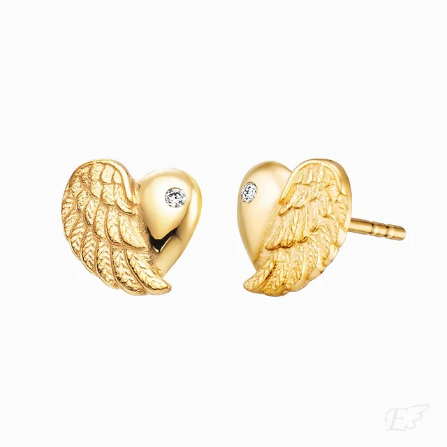 Engelsrufer Herzflügel orecchini oro 375 diamante