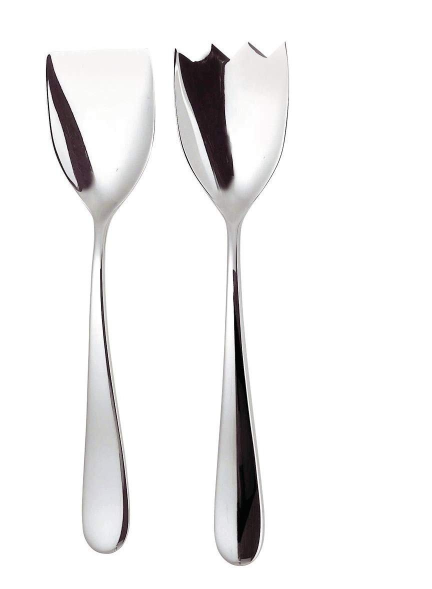 Alessi Nuovo Milano 5180/14 Posate Insalata Acciaio Lucido