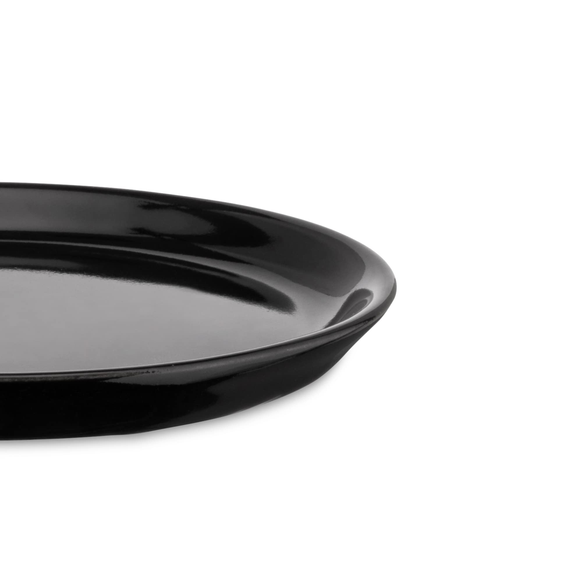 Alessi Tonale DC03/77 B piattini ceramica neri 4 pezzi