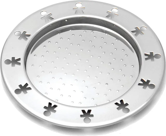 Alessi Girotondo AKK80/15 sottobottiglia acciaio set 2 pezzi