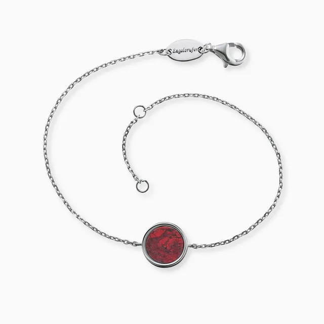 Engelsrufer Bracciale Argento 925 Diaspro Rosso