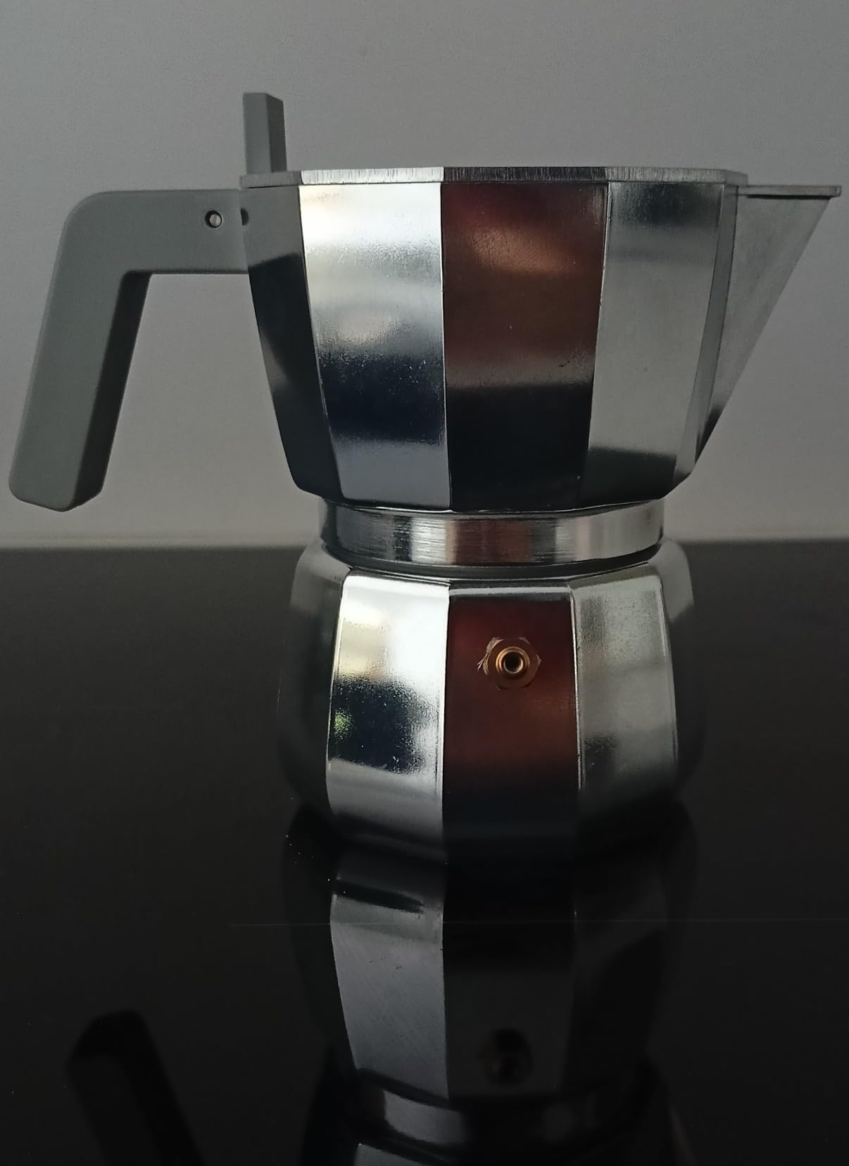 Alessi DC06/3 Moka Caffettiera Alluminio 3 Tazze Grigio 15 cl