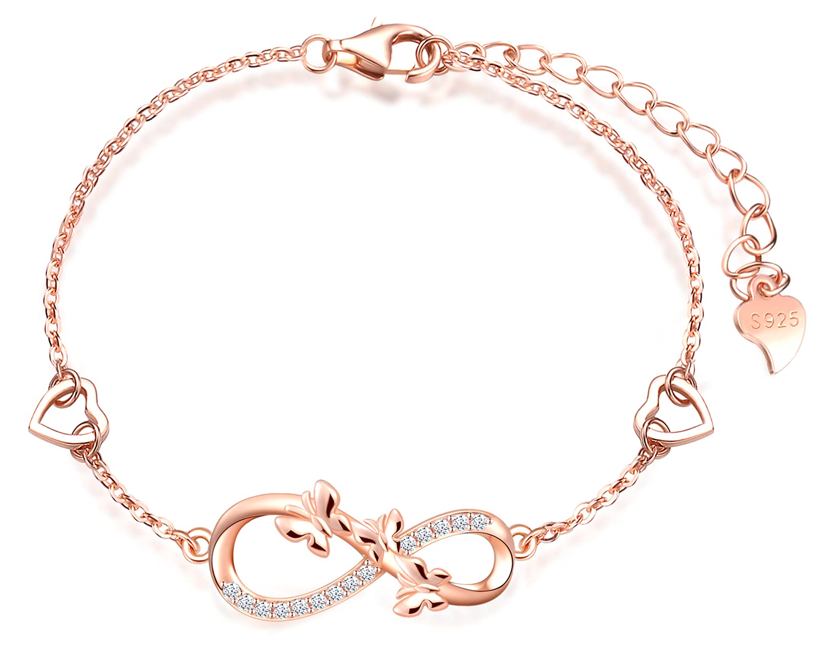 INFINIONLY Fashion Collana argento 925 infinito farfalla