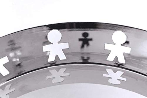 Alessi Tavola Girotondo AKK12 Vassoio Rotondo Acciaio 30,3cm