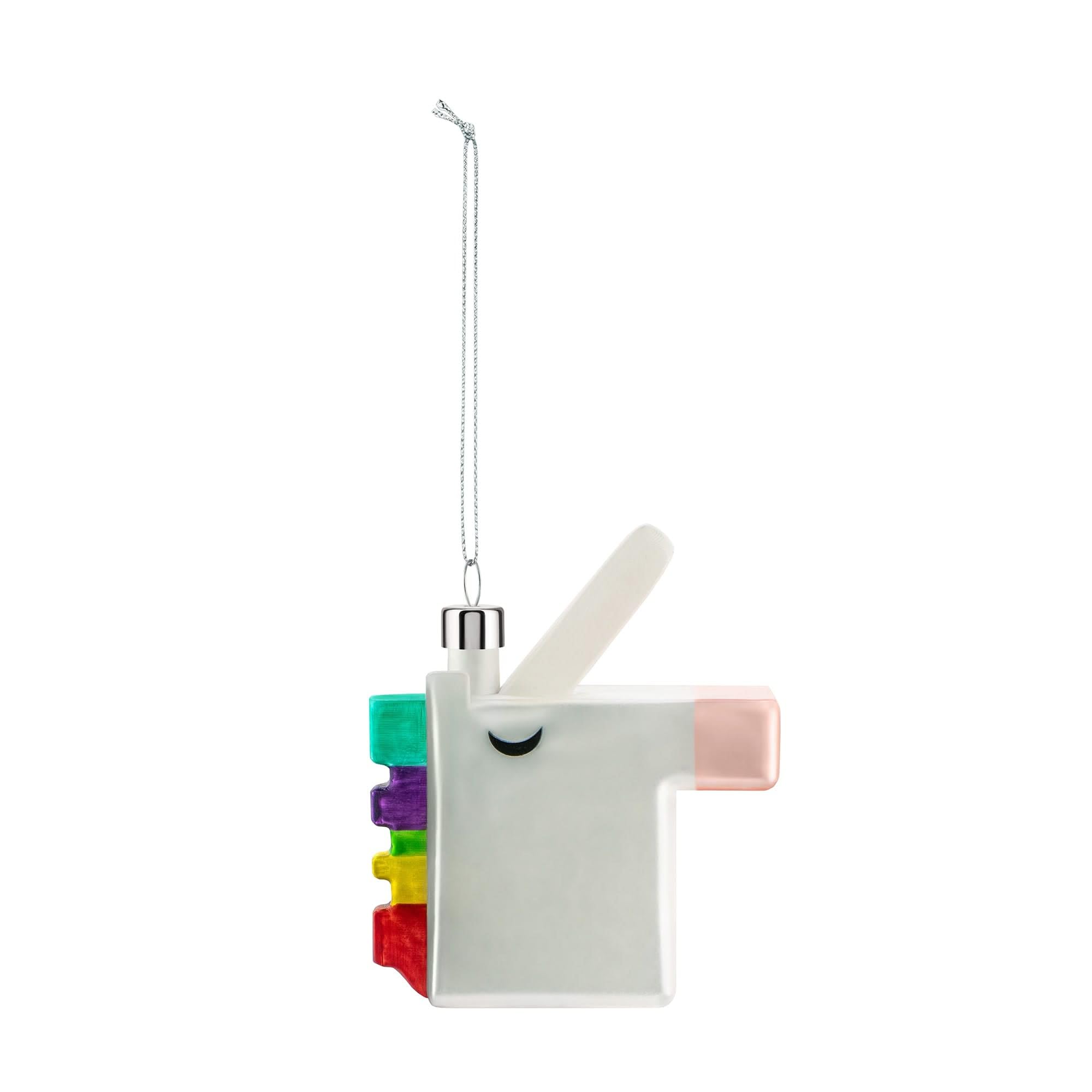 Alessi Cubicorno GJ02 11 Decorazione Natale Unicorno Vetro