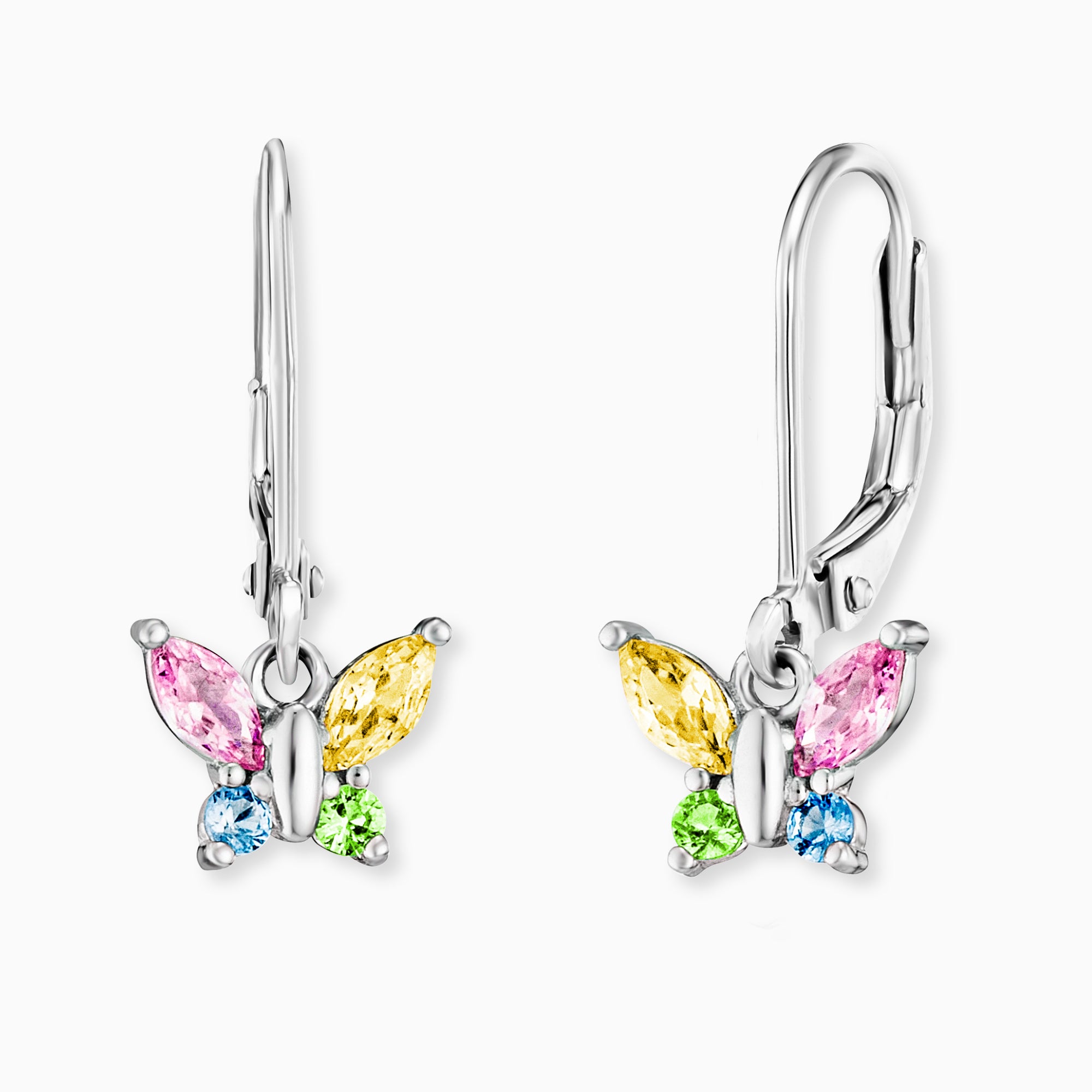 Engelsrufer Kinder orecchini pendenti farfalla zirconia multi